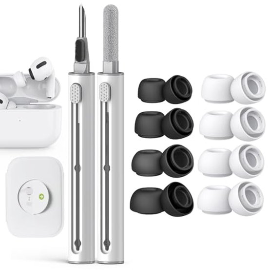 Vervangende oordopjes voor AirPods Pro met ruisonderdrukking en reinigingsset