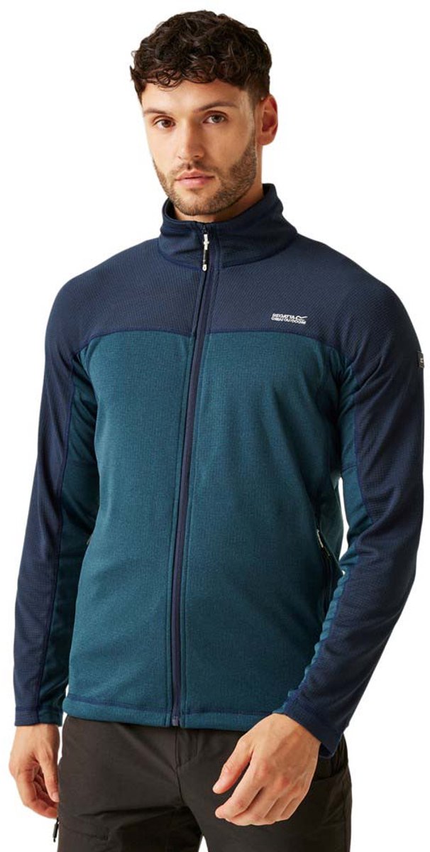 Regatta Highton V Fleece Met Volledige Rits Man Marineblauw