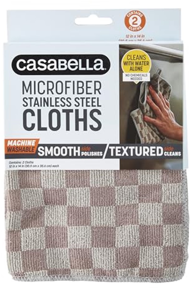 Microfiber Reinigingsdoeken 12" x 14" - Tweekleurig Pack van 2