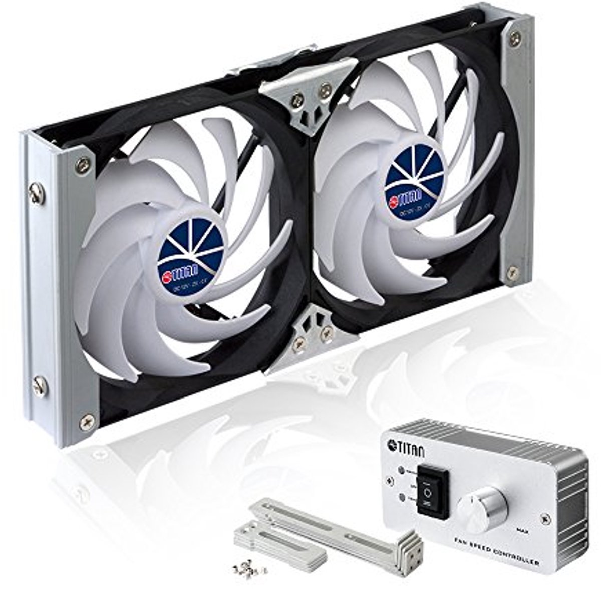 Dubbele Koelkastventilator 120 mm - Stil en Efficiënt Koelen
