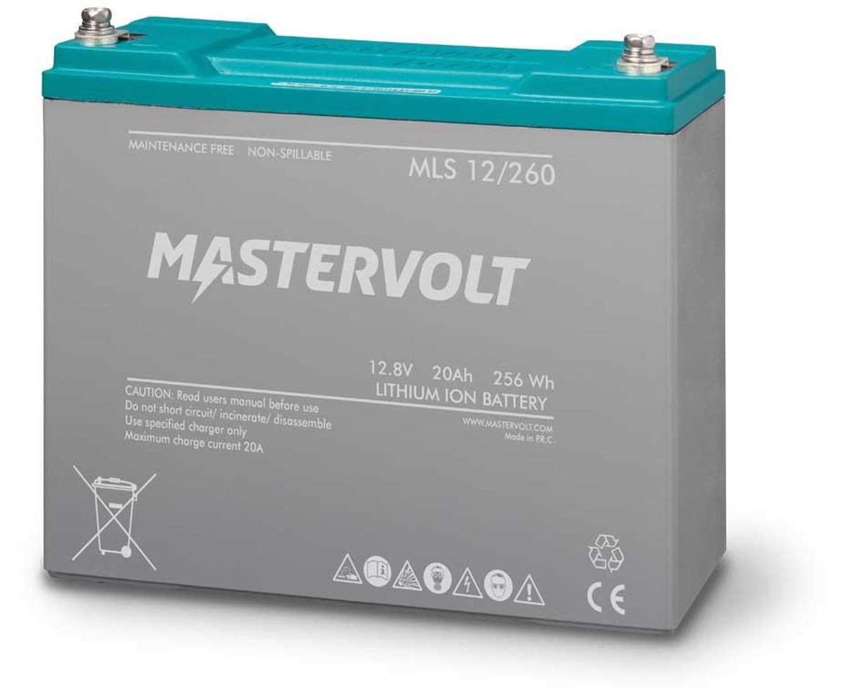 Mastervolt Mls 12/260 Lithiumbatterij Grijs 20 Ah