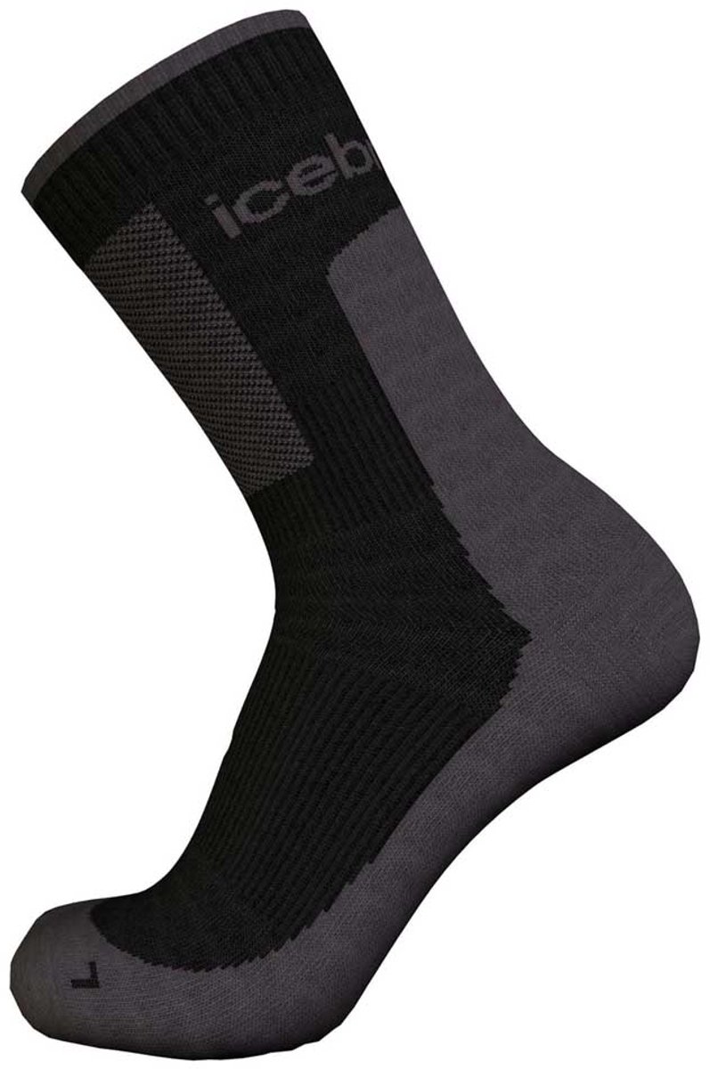 Icebreaker Heren Wandelsokken Medium Cushion Zwart