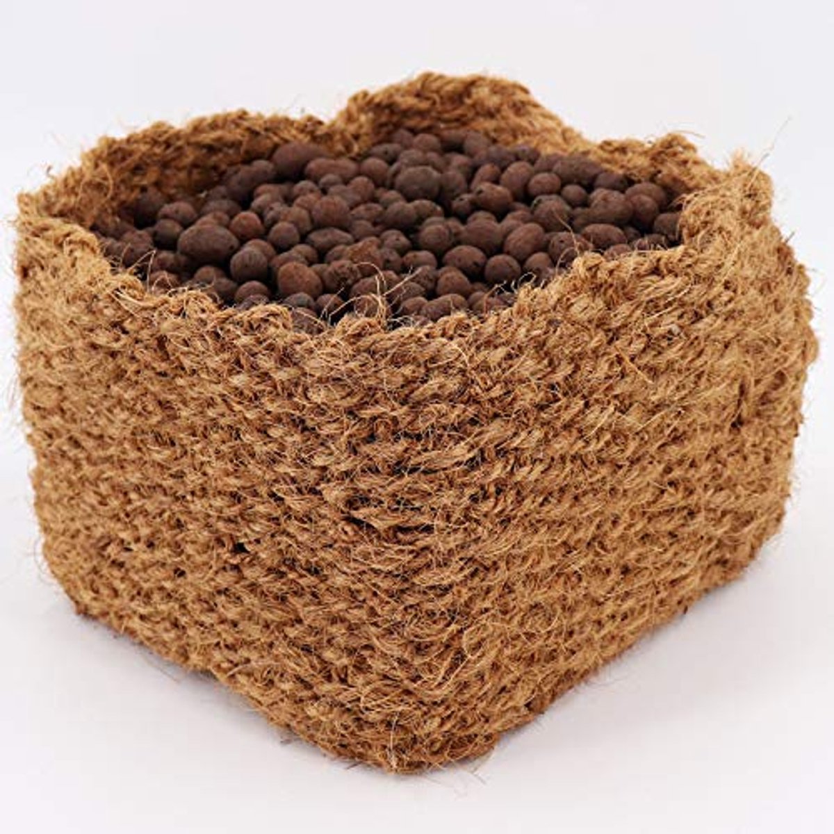 Kokos Plantenmand voor Vijverplanten - Natuurlijke Oplossing voor je Tuinvijver 20 cm x 20 cm x 15 cm