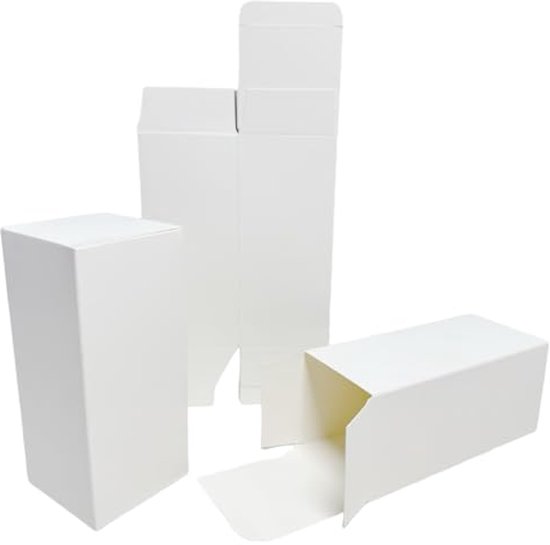eupdd Witte Kraftpapieren Dozen: 30 Stuks 10x10x3cm Kraftpapier