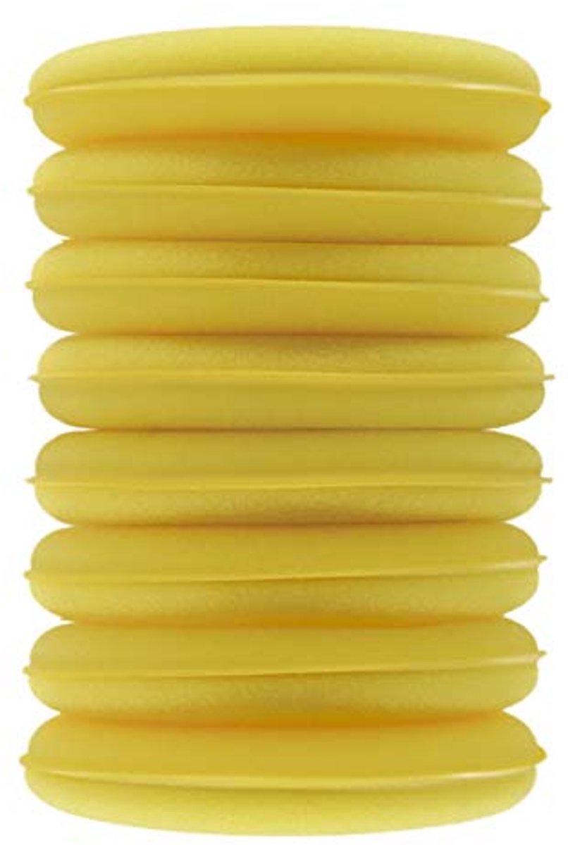 Applicator-pads van schuim voor poetswerk - 8-pack - 11 cm - Geel