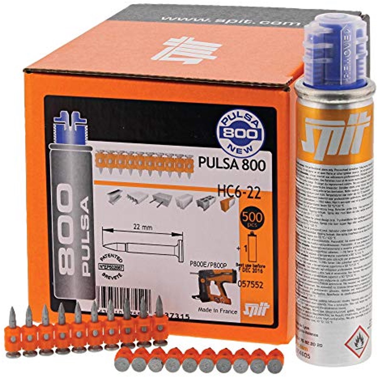 Hoge Prestaties Pin Pack voor Beton en Staal - 27 mm, 500 Stuks