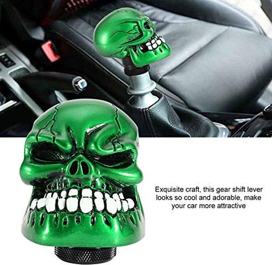 Automatische Versnellingspookknop met Skeletontwerp - Universele Handgreep (Groen) — afbeelding 4