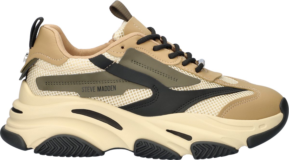 Steve Madden Possess heren sneaker - Beige multi - Maat 45