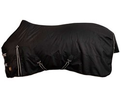 Br Outdoor Classic 1200d 150g Regendeken Voor Paarden Zwart 165-125 cm
