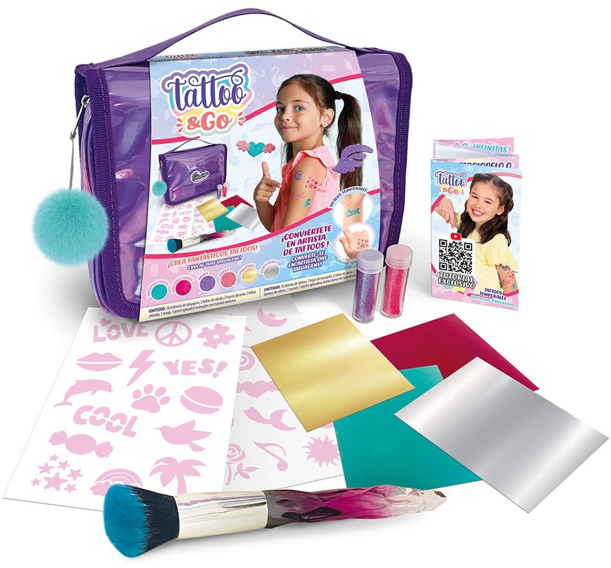 Shinetastic Tattoo & Go Tatoeages Roze