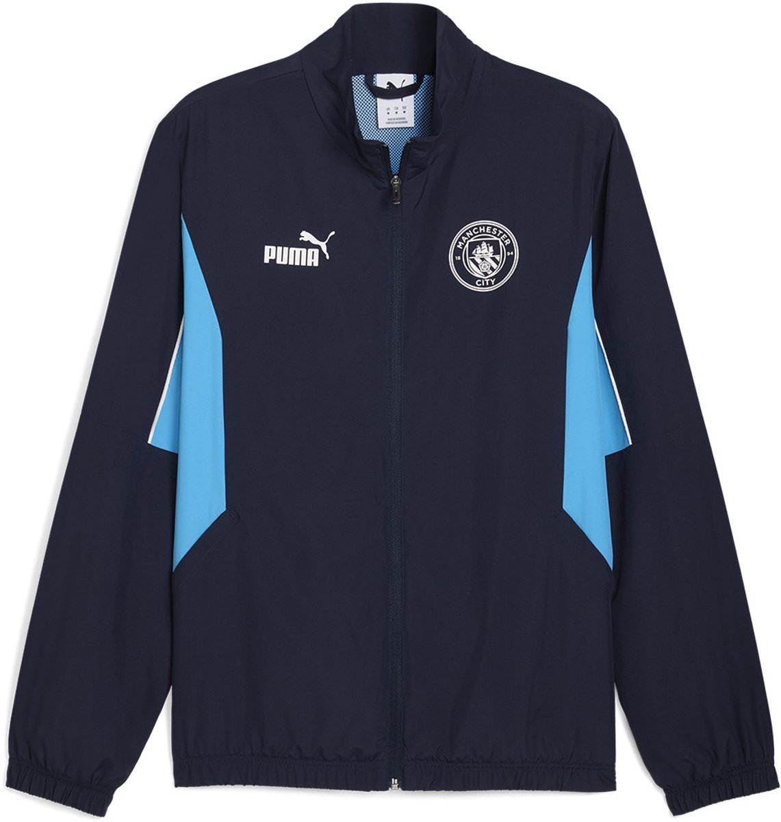 Puma Manchester City Fc Football Archive Sweatshirt Met Rits Blauw L Man,Vrouw