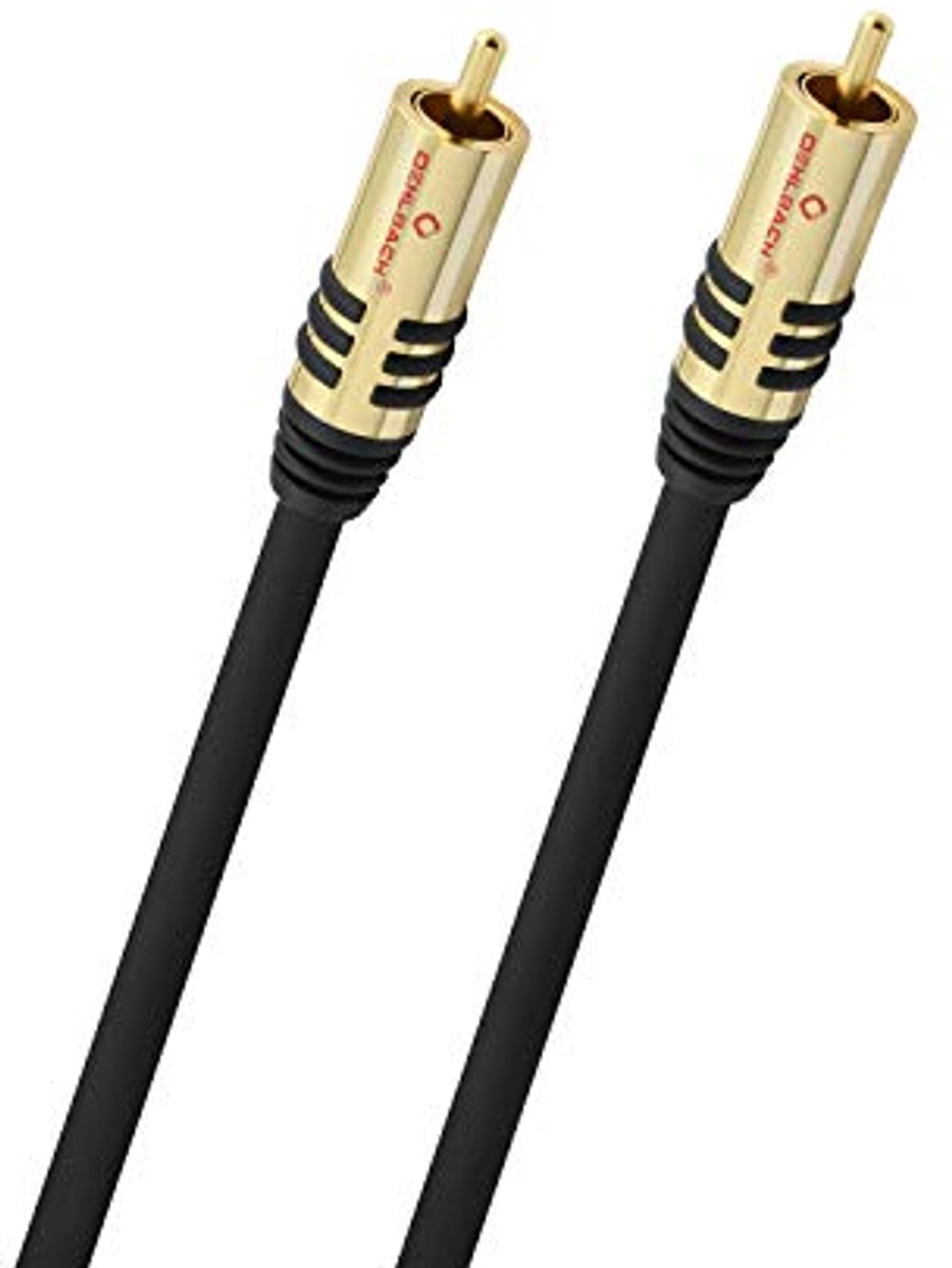 Subwoofer Cinch Kabel 1 Meter - Flexibele Audiokabel voor Diepe Frequenties
