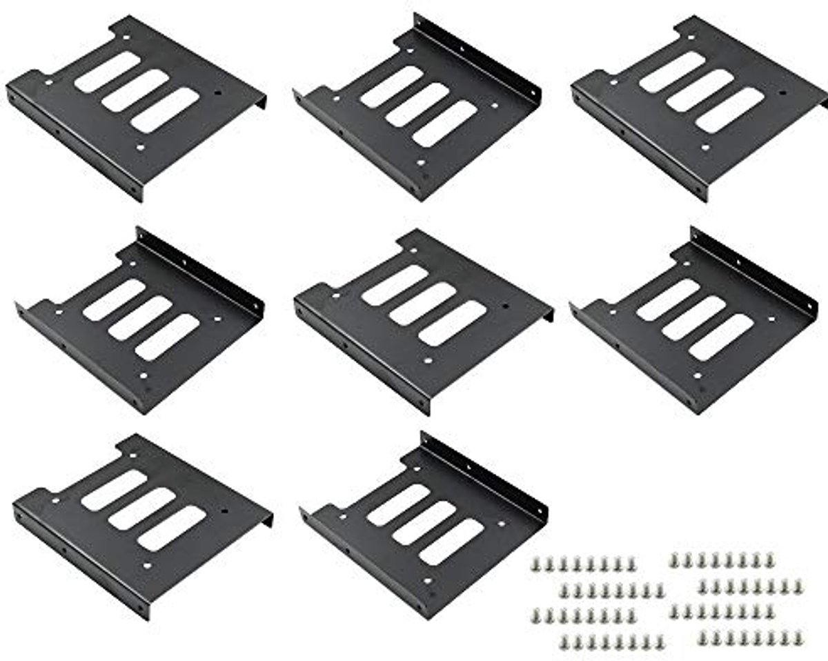 Metalen Montagebeugel Adapter voor 2.5" tot 3.5" SSD/HDD - 8 Stuks voor PC