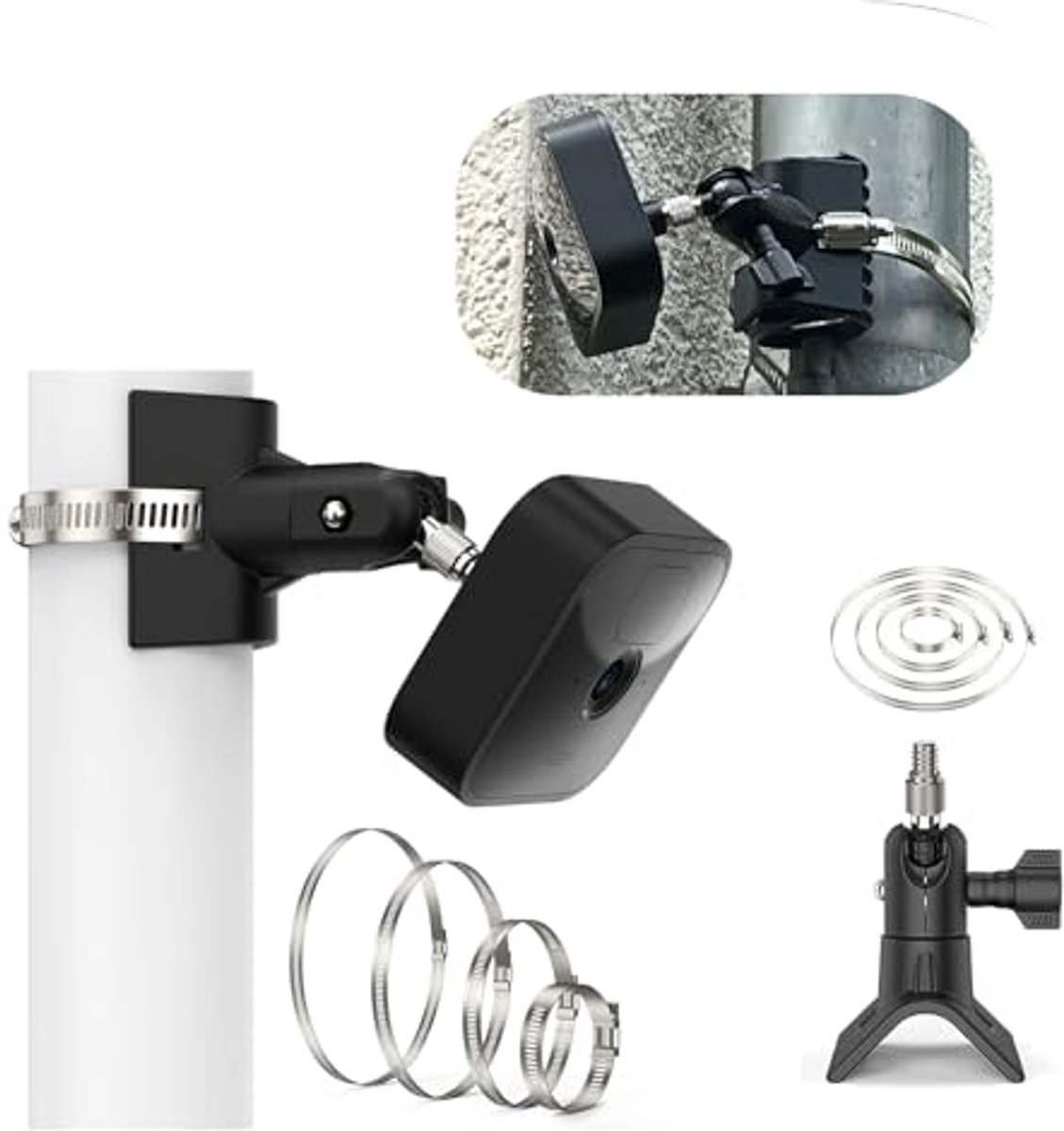 Montagebeugel voor Wandcamera's met 360 graden Rotatie en 90 graden Kanteling
