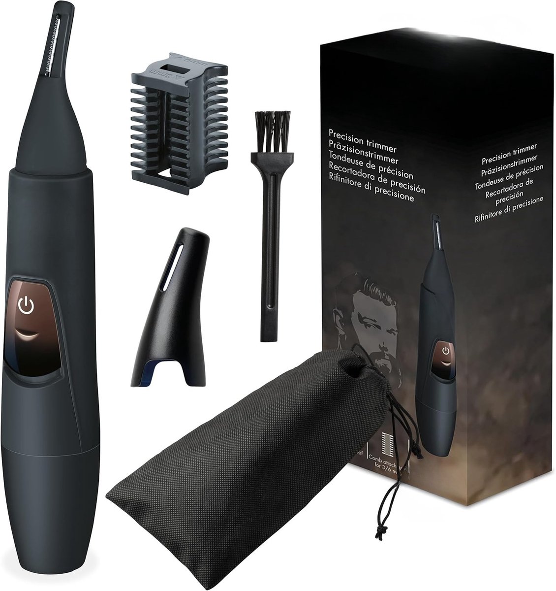 Solacis Neustrimmer - Oortrimmer - Neushaar trimmer - Neus tondeuse - Gezichtsverzorging - Mannen - Dames - Elektrisch - Grooming - Must have!