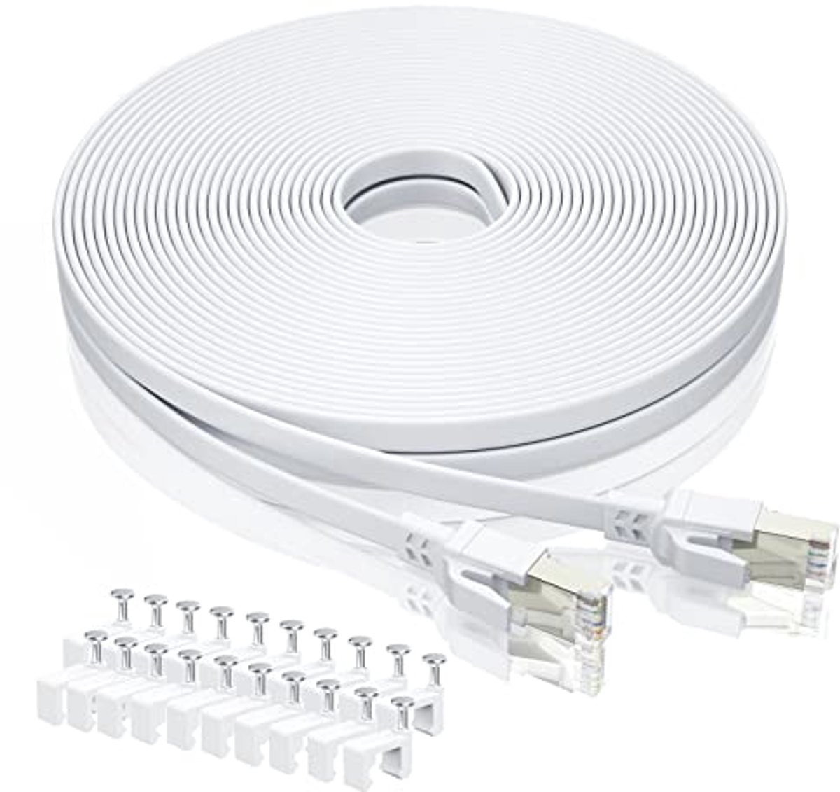 Cat8 Ethernet-kabel 20m - 40 Gbit/s 2000 MHz Hoogwaardige LAN-kabel voor Router en Laptop