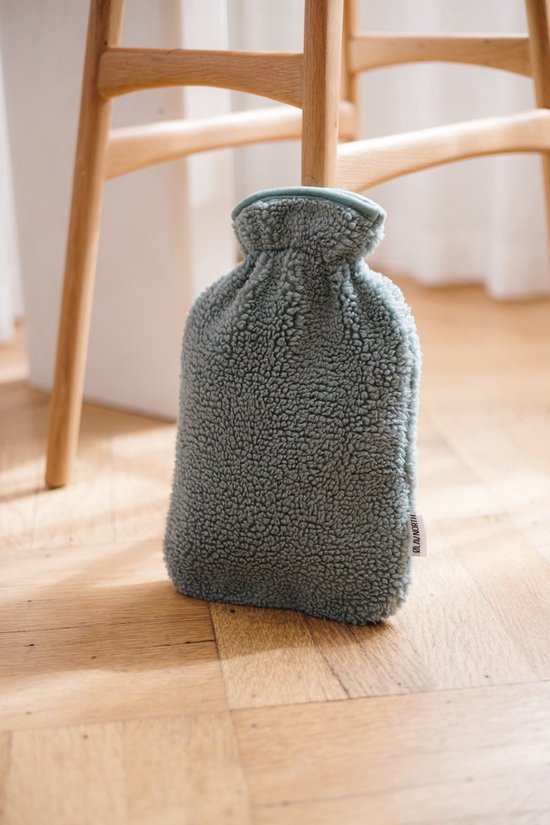 Ølav North – Kruik met Teddy Hug hoes - Incl geschenkverpakking - Tot 6 uur warmte - Warmwaterkruik - 1.8 liter – Forest Green - Cadeau voor haar, vrouw, vriendin
