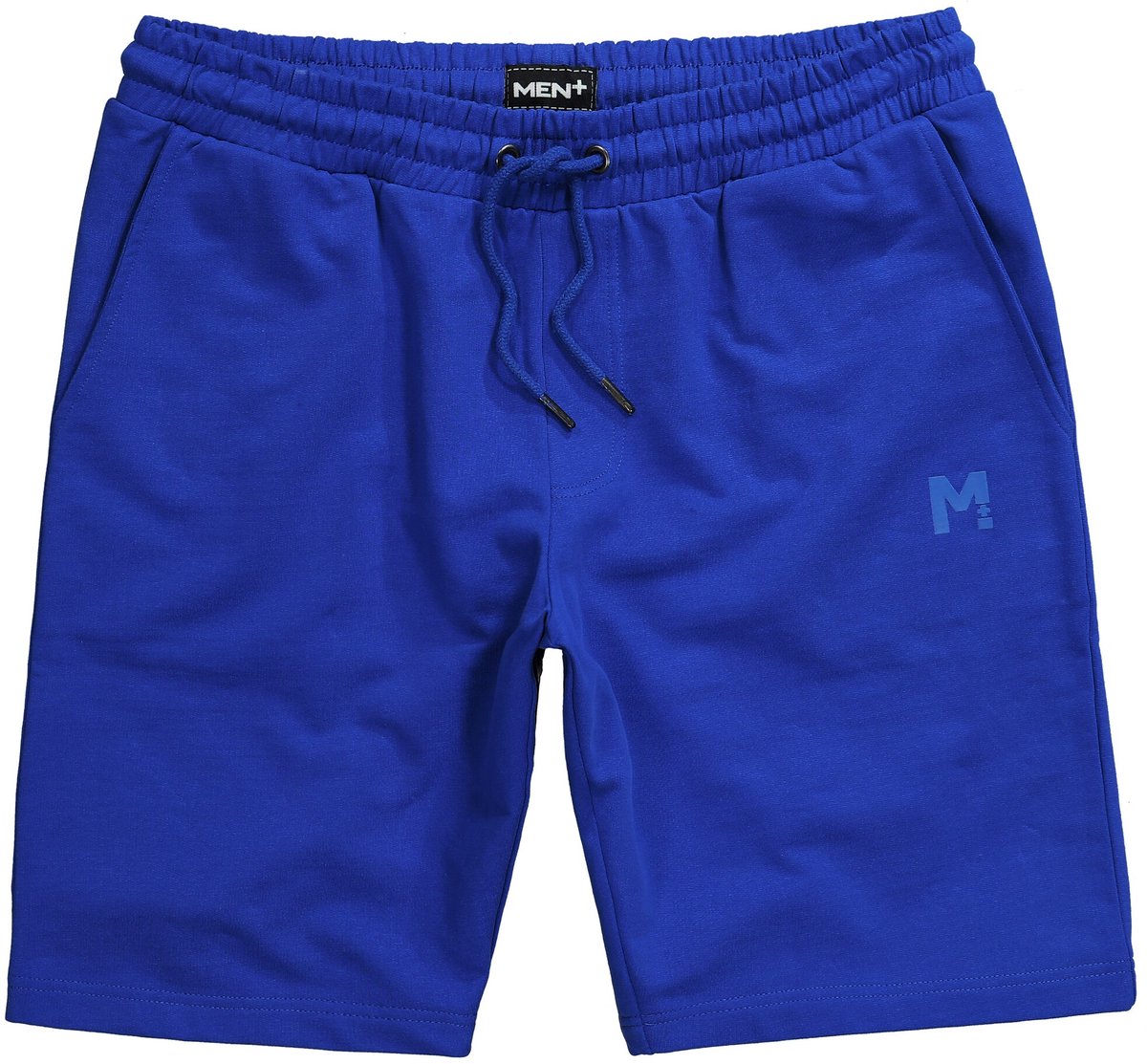 Men Plus - Heren - Sweatbermuda basic elastische tailleband - Kobaltblauw - Maat 7XL