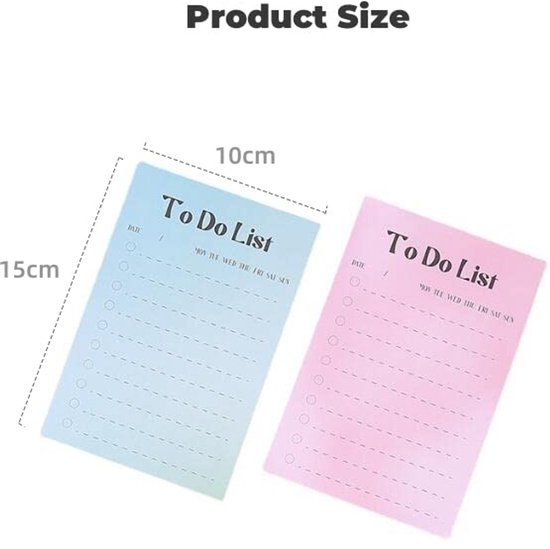 YDHfdc 450x Gekleurde Sticky Notes – 9 Kleuren, To Do Lijstjes Met Lijnen, 10x7 Cm