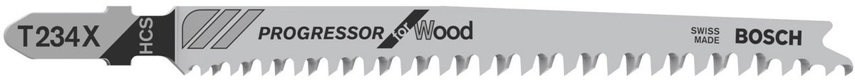 Bosch - Decoupeerzaagblad T 234 X Progressor for Wood - 100 stuks