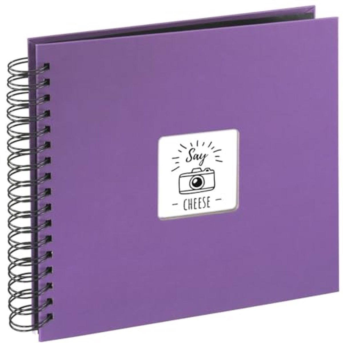 Spiraalalbum 28 x 24 cm met 50 zwarte pagina's - Fotoboek om zelf te vullen en op maat te maken