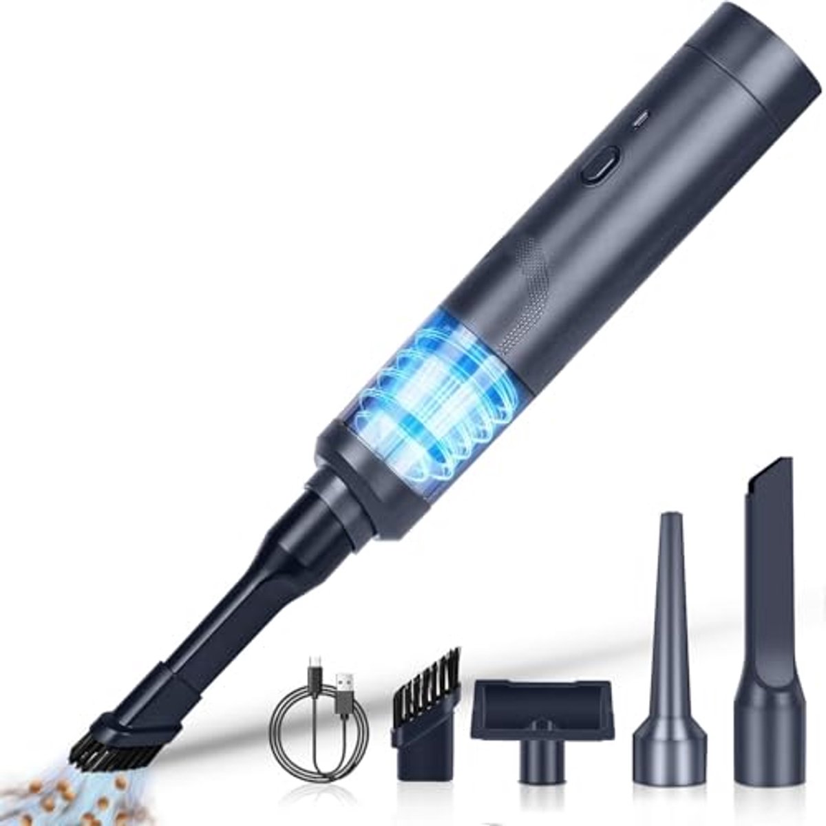 Draadloze Handstofzuiger 5000 PA - Krachtige Oplaadbare USB luchtblazer voor Auto, Kantoor, Bank, Matras, Dierharen