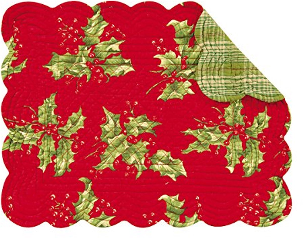Gewatteerde Omkeerbare Placemat Set - 13x19 cm - Set van 6 - Perfect voor Elk Tafelblad