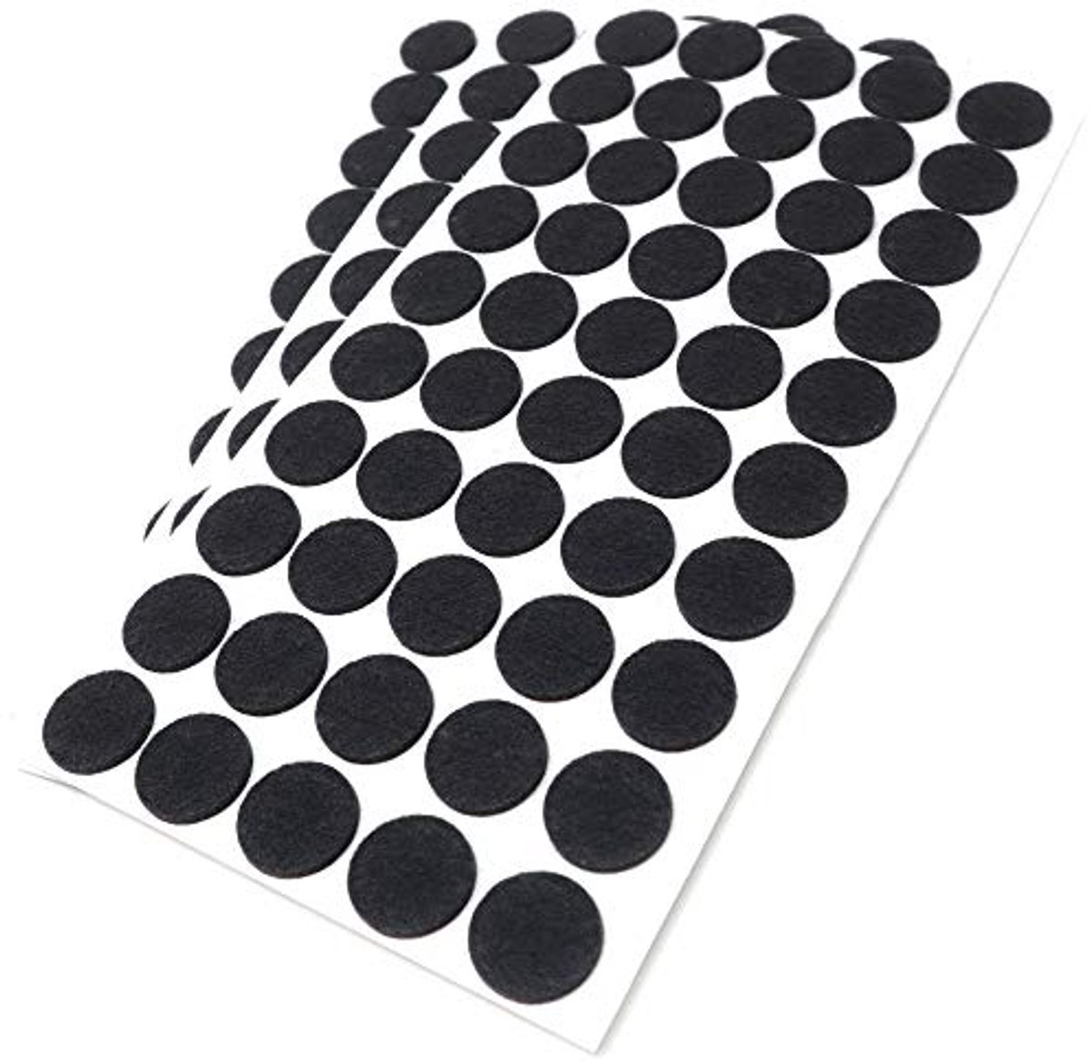 150 Zelfklevende Viltglijders - Meubel- en Vloerbescherming - Rond - Ø 22mm - Zwart