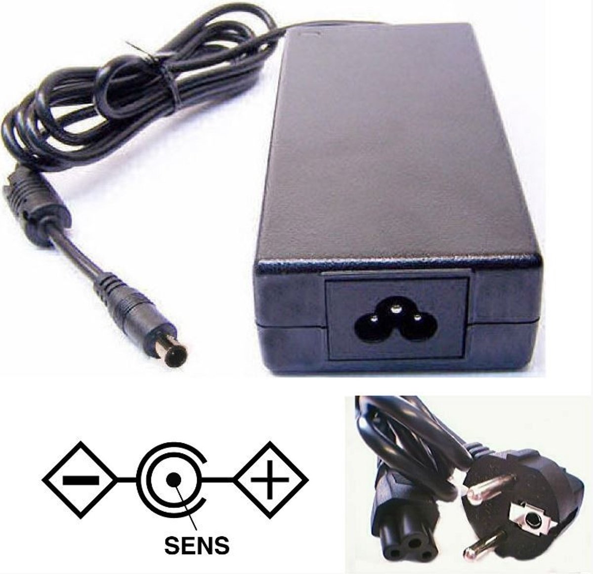Notebook lader 19V / 6,32A / 120W - 7,4mm x 5,0mm (met Smart Pin) voor o.a. HP en Compaq