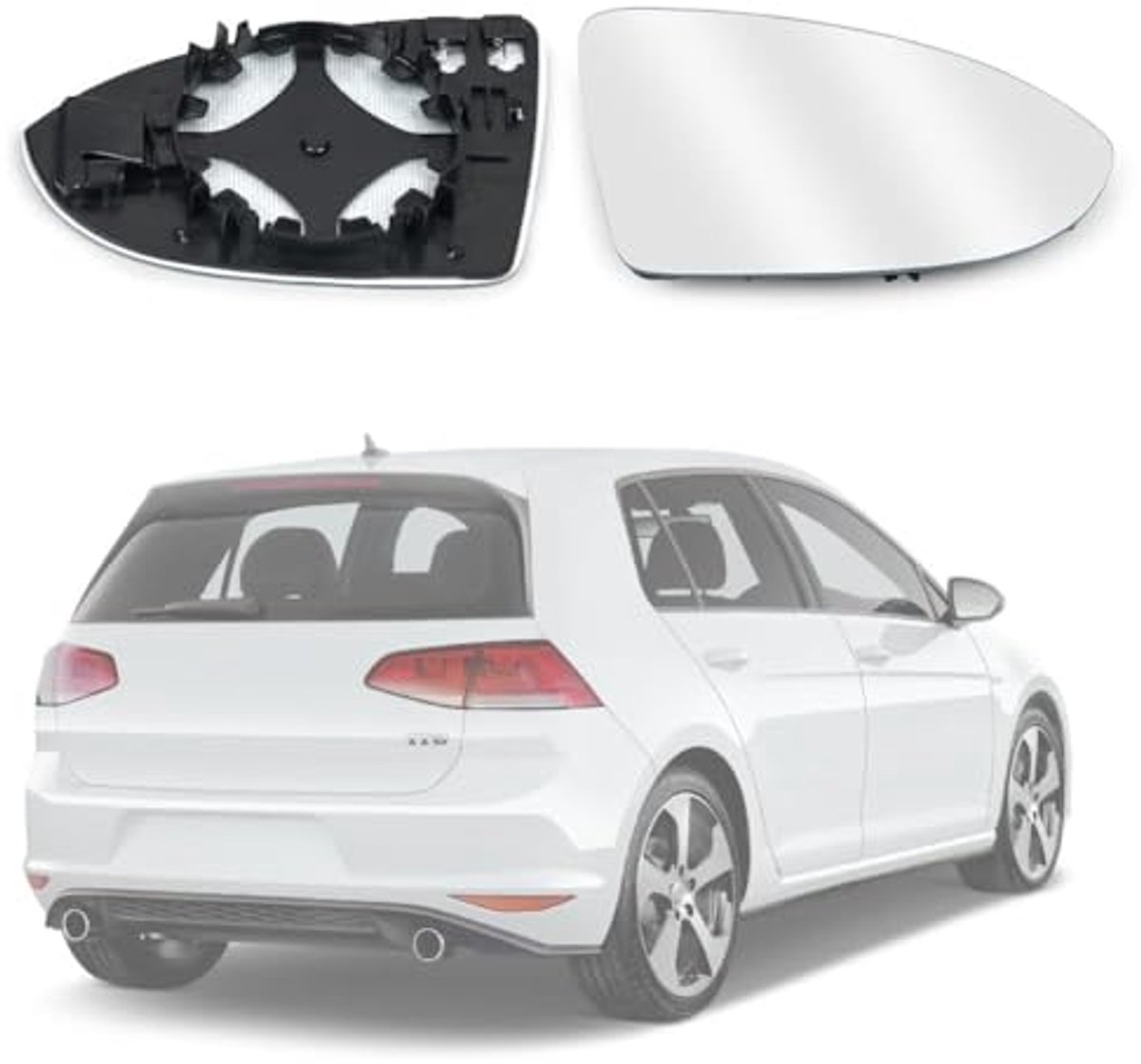Verwarmde Linker Spiegelglas Auto Voor Golf 7 - Rechts