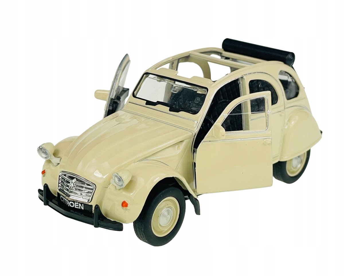 Welly Old Timer Citroën 2CV Beige schaal 1:34 metalen model
