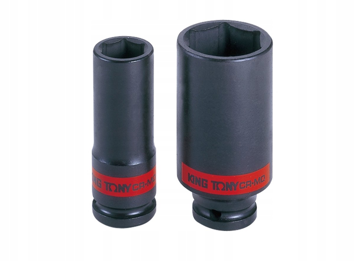 King Tony lange slagdoppen 1/2" 3/8" x 80 mm - Professioneel gereedschap