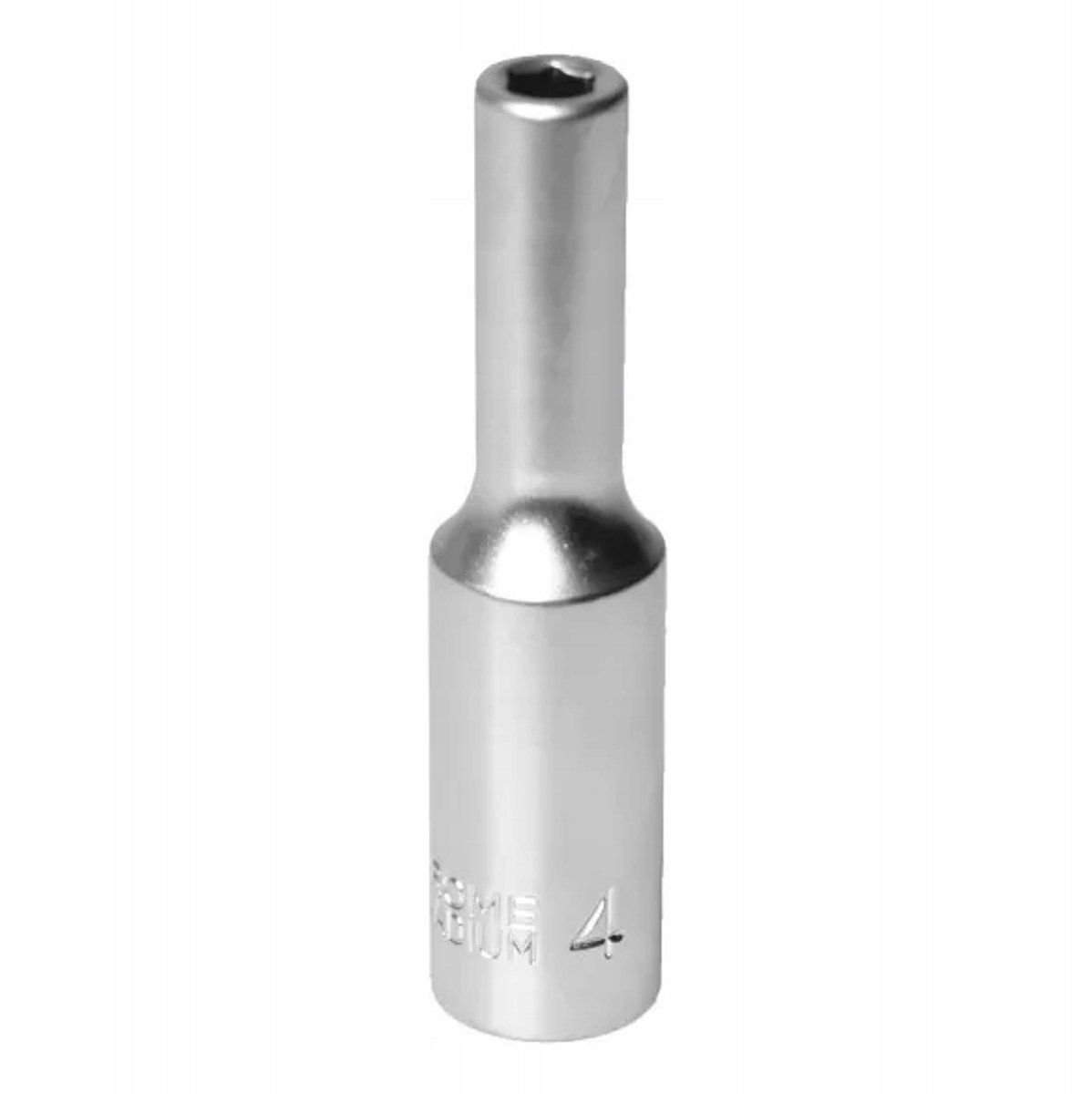 MJW lange dop 1/4" zeskant 4 mm - hoogwaardig staal