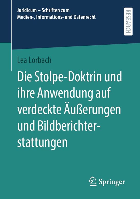 Social Science and Law (German Language) - Die Stolpe-Doktri ... - cover