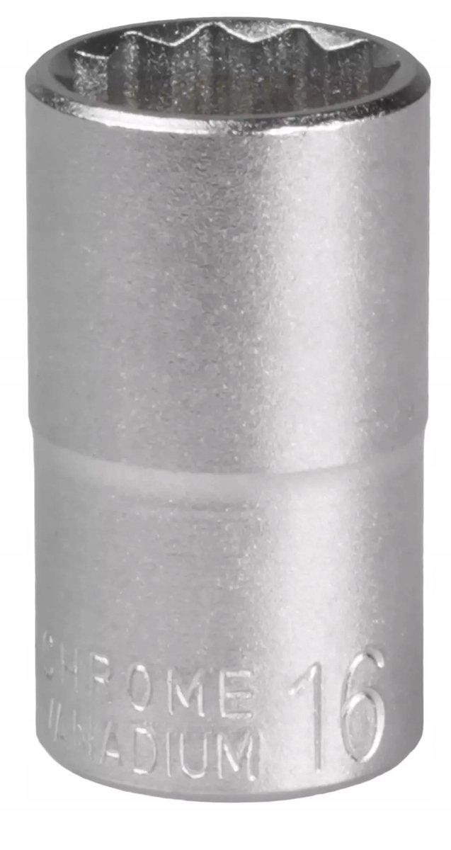 MJW 12-kant Dop 1/2" 16mm CrV Staal