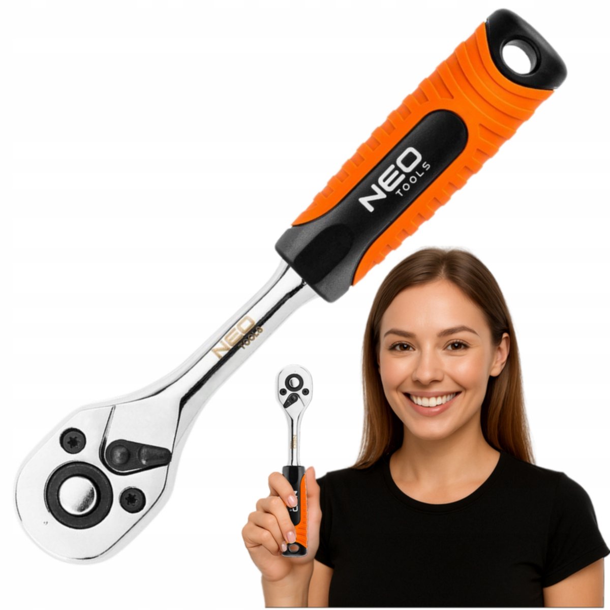NEO Rateleet 1/2" 265mm 45 Tands CrV/CrMo Stalal