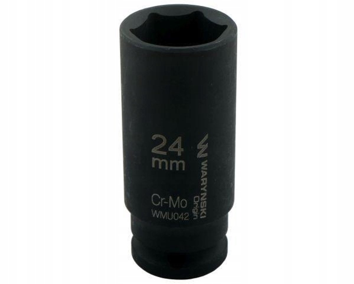 Lange slagdop 1/2" 24 mm CrMo DIN 3129