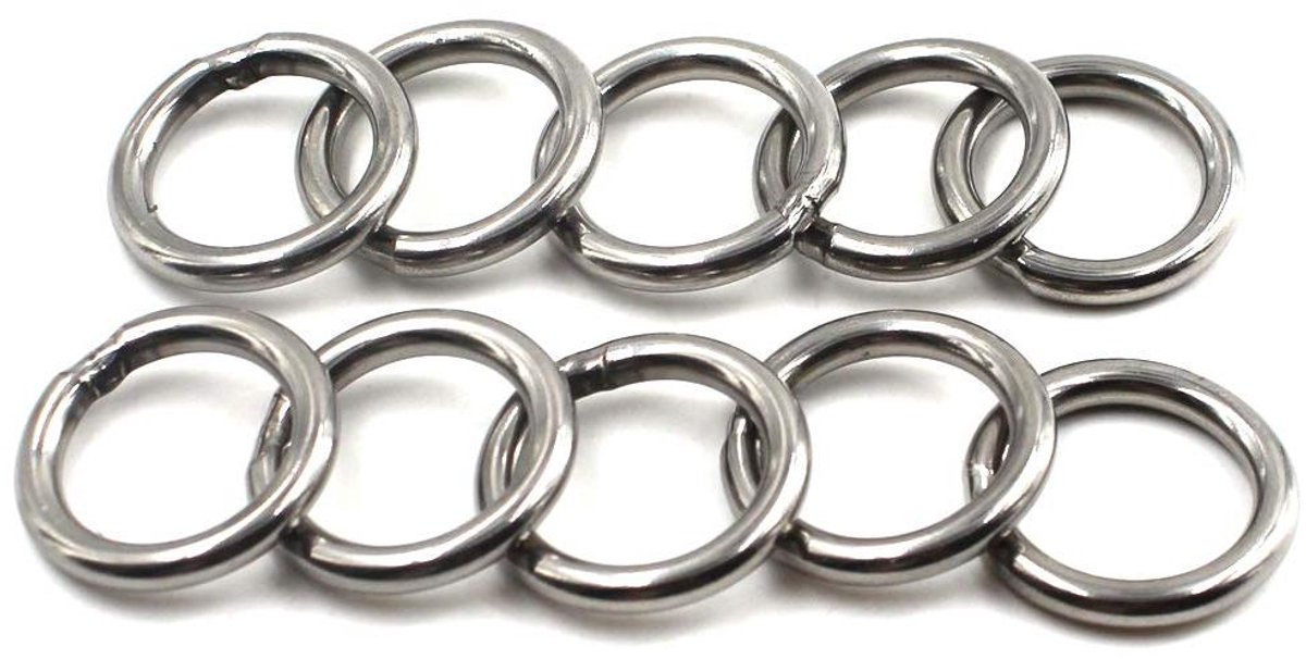 Provento - 304 roestvrijstalen ronde O-ringen set voor yoga, hondenkettingen en fitness - 20 stuks