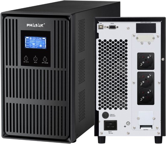 UPS PowerWalker VFI 3000 AT - Onduleur En Ligne Double Conversion 3 KVA / 2700W - 4 Prises CA - Protection Pour équipements Critiques