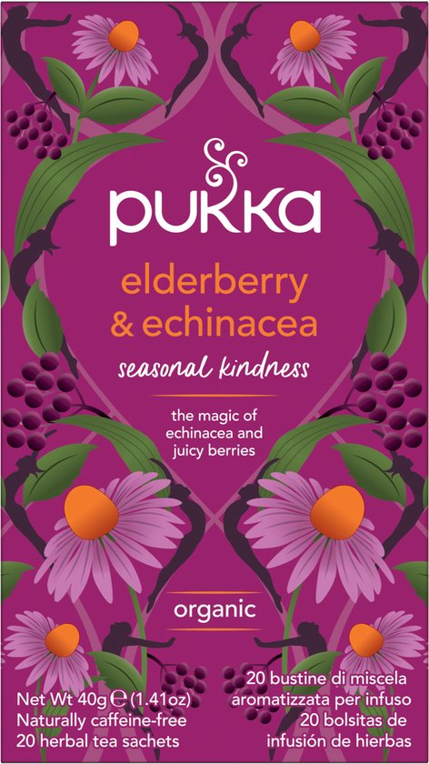 Pukka Biologische thee - 1 stuk - Elderberry & Echinacea