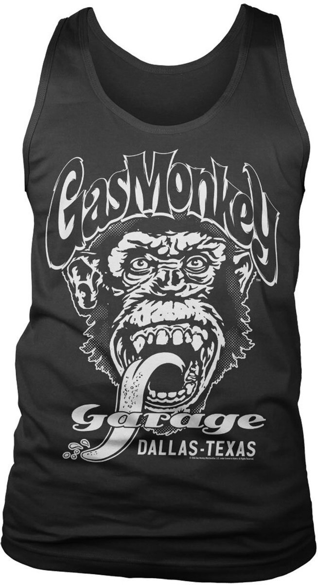 Gas Monkey Garage Tank Top Dallas, Texas Tank Top GMG-7-GMG001-H95-4 Black-M