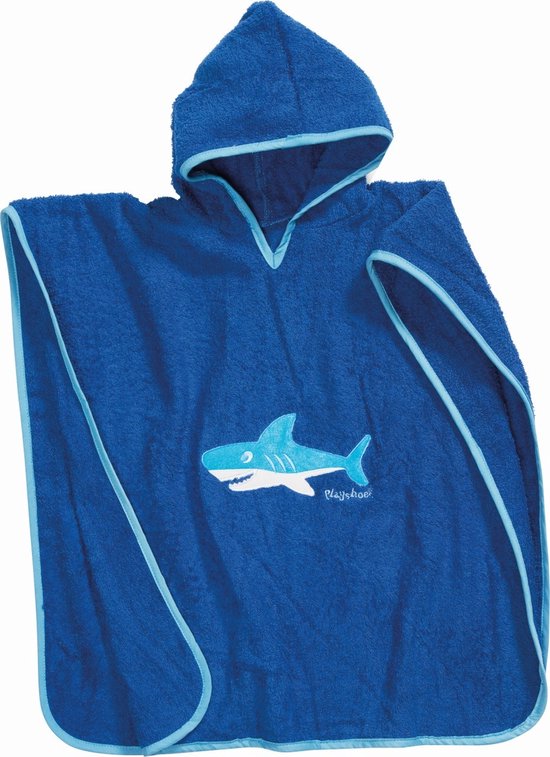 Playshoes - Badcape met capuchon - Haaien - maat S (0-4yrs) van Playshoes. — afbeelding 2
