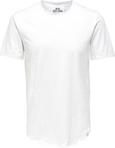 Mann O&S Crewneck T-Shirt Lange Effen Korte Mouw Shirt Basis Katoenen ONSBENNE