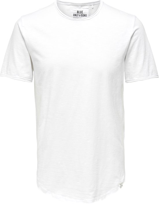 Mann O&S Crewneck T-Shirt Lange Effen Korte Mouw Shirt Basis Katoenen ONSBENNE