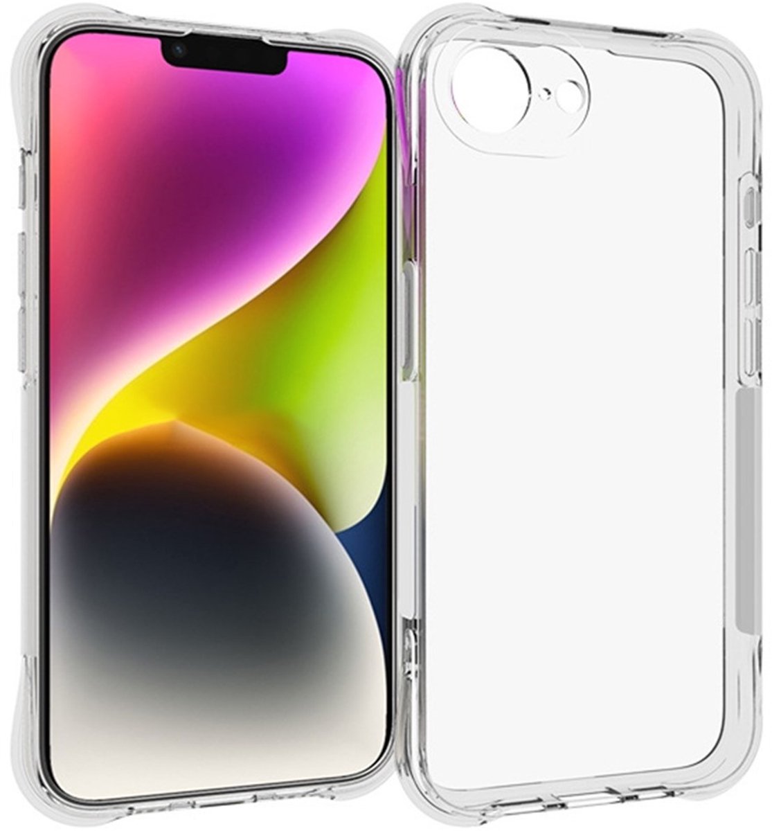Lunso Geschikt voor iPhone 17e / Geschikt voor iPhone 16e - TPU Backcover hoes - Transparant