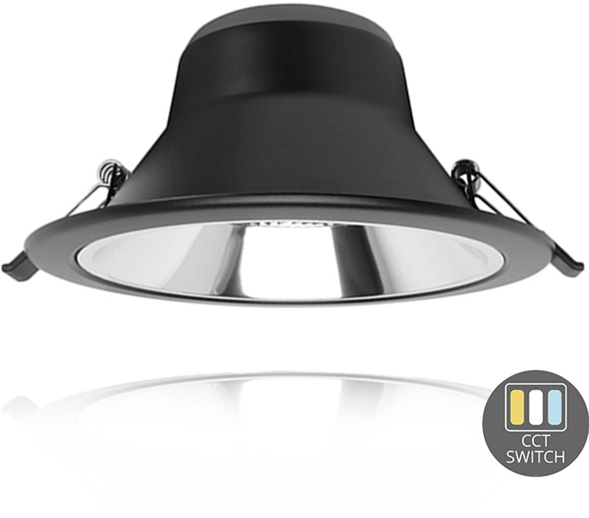 downlighter 15W 1590lm Ø174mm zaagmaat Ø145mm IP20 - zwart (D2150-CM-TW)