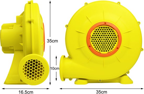 Elektrische Luchtpomp / Opblaaspomp - 350W - Voor Luchtmatrassen, Zwembaden & Springkussens van Merkloos — afbeelding 2