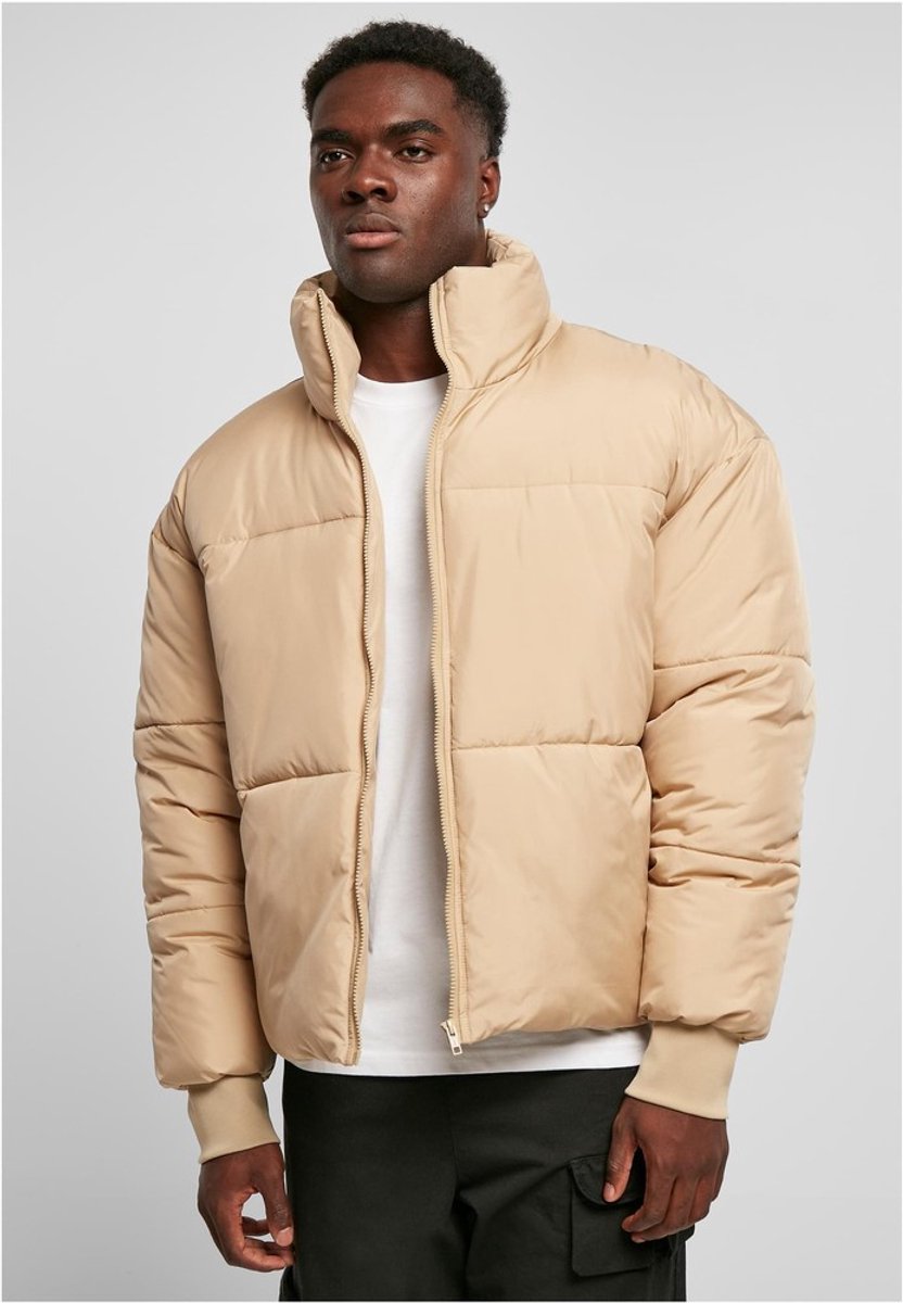 Urban Classics Short Big Gewatteerd jack XL Beige