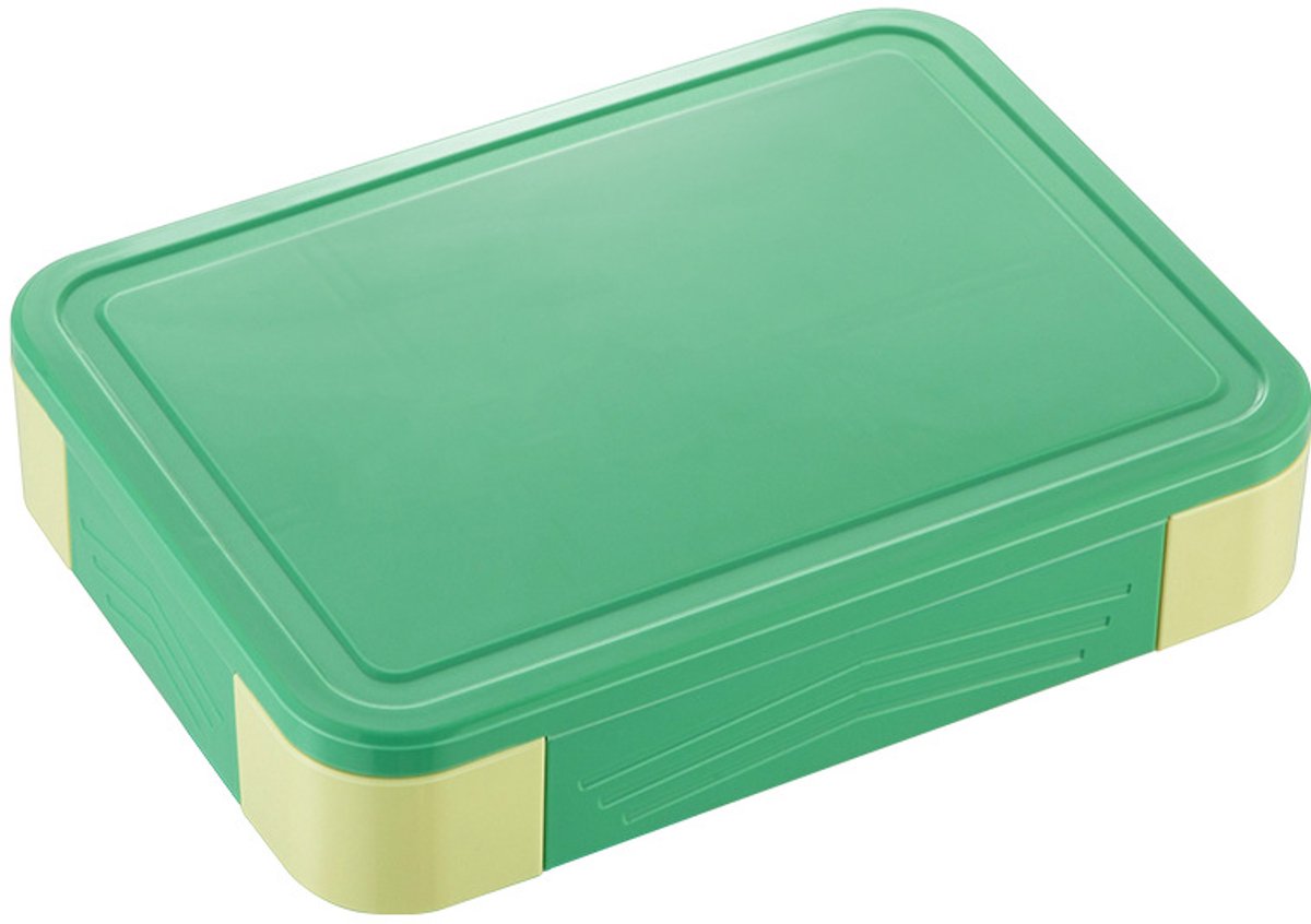 Ynkkvre-Lekvrije Kinder Lunchbox met 5 Vakken – BPA-vrije Broodtrommel, Magnetron- & Vaatwasserbestendig, Ideaal voor School & Onderweg