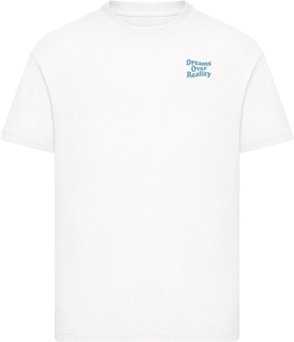 Mister Tee Dreams Over Reality Wording Kinder Tshirt Kids 146/152 Wit